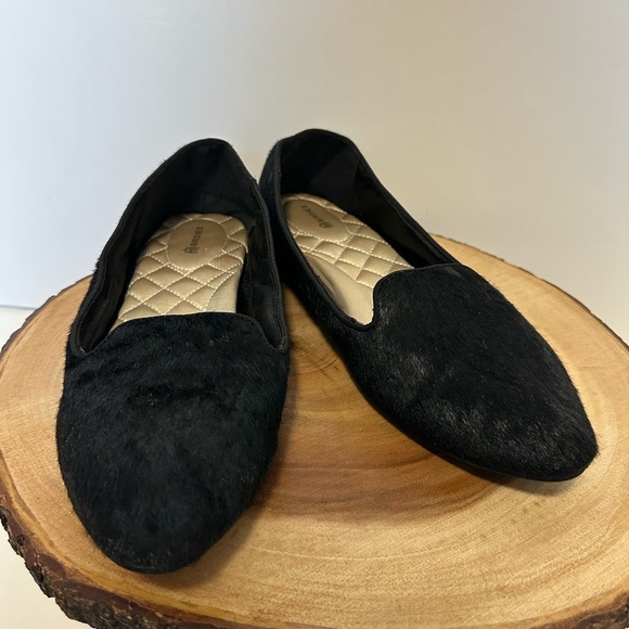 🖤 Birdies Heron Black Suede Haircalf Upper Flats - Size 9🖤 - Picture 5 of 11